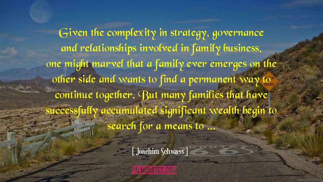 Families Today quotes by Joachim Schwass