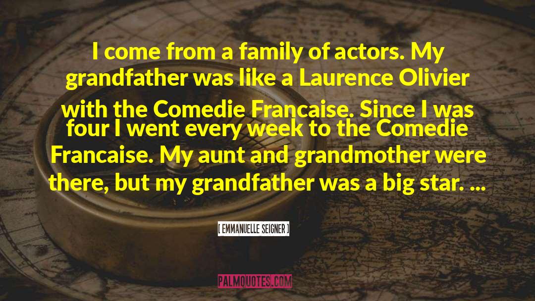 Family Chore quotes by Emmanuelle Seigner