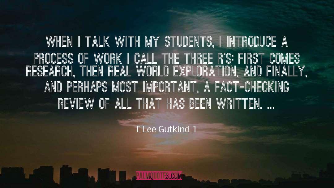 Family Comes First quotes by Lee Gutkind