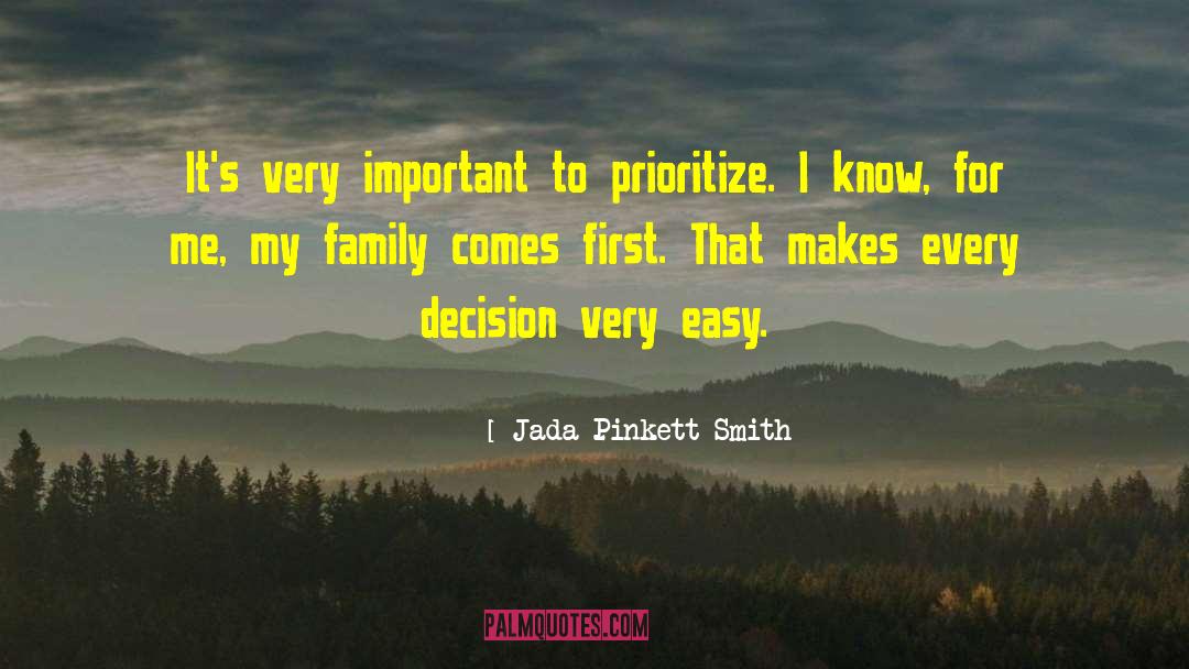 Family Comes First quotes by Jada Pinkett Smith