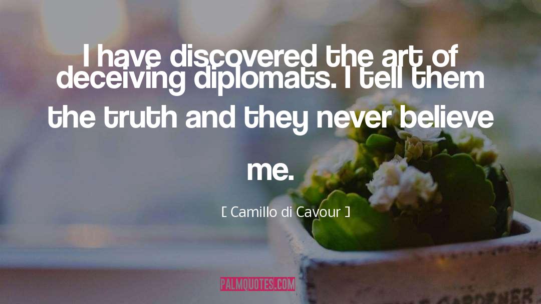 Family Deceiving quotes by Camillo Di Cavour