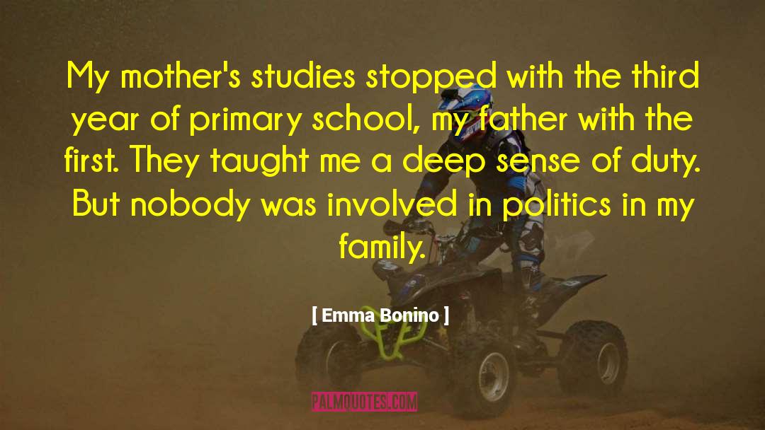 Family Duty quotes by Emma Bonino