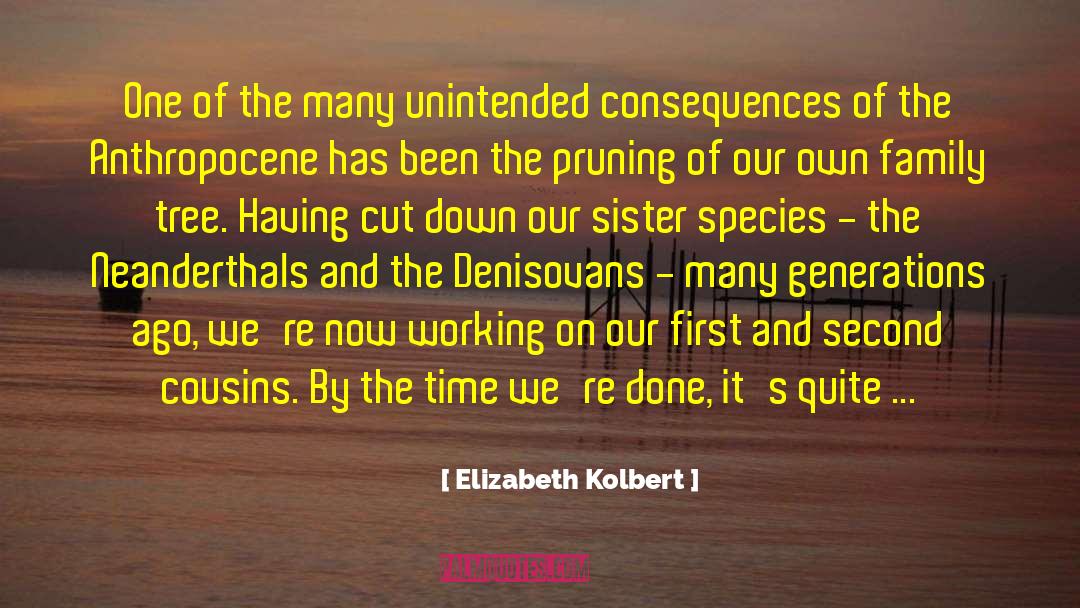 Family Duty quotes by Elizabeth Kolbert