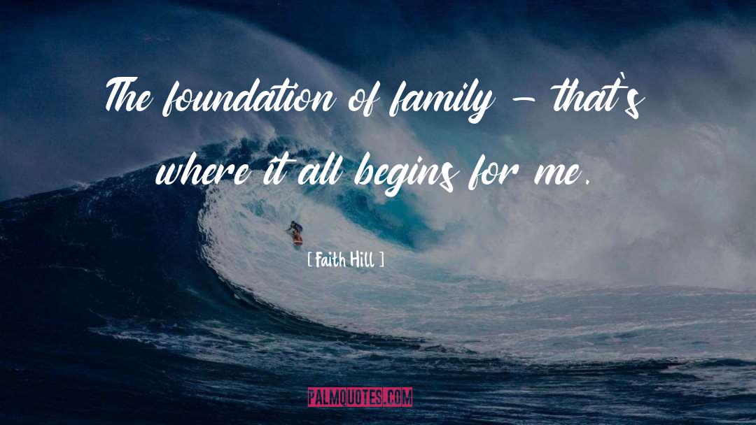 Family Foundation quotes by Faith Hill