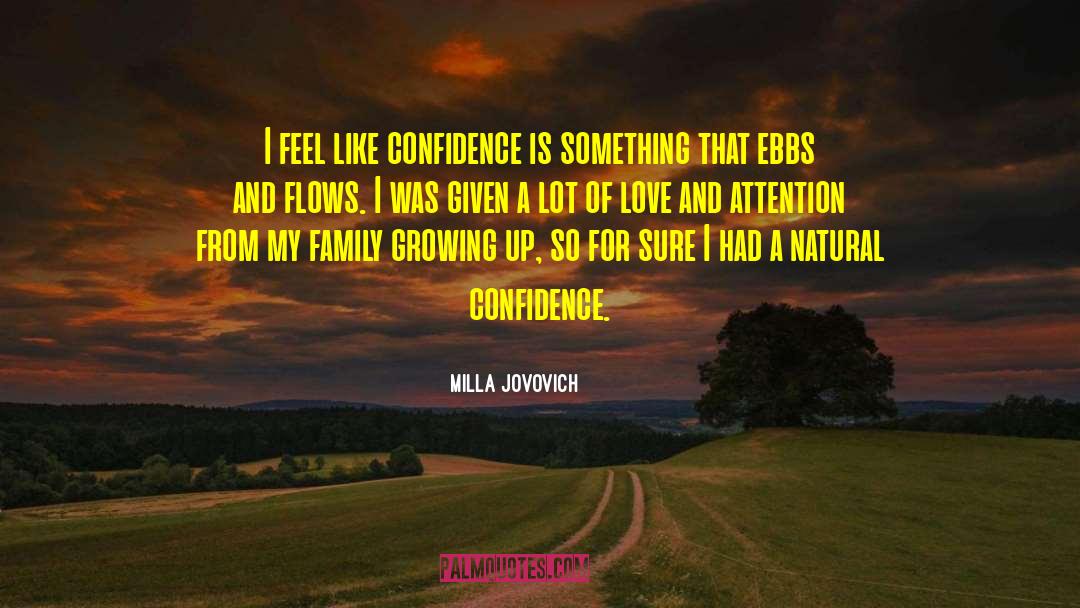 Family Growing Up quotes by Milla Jovovich