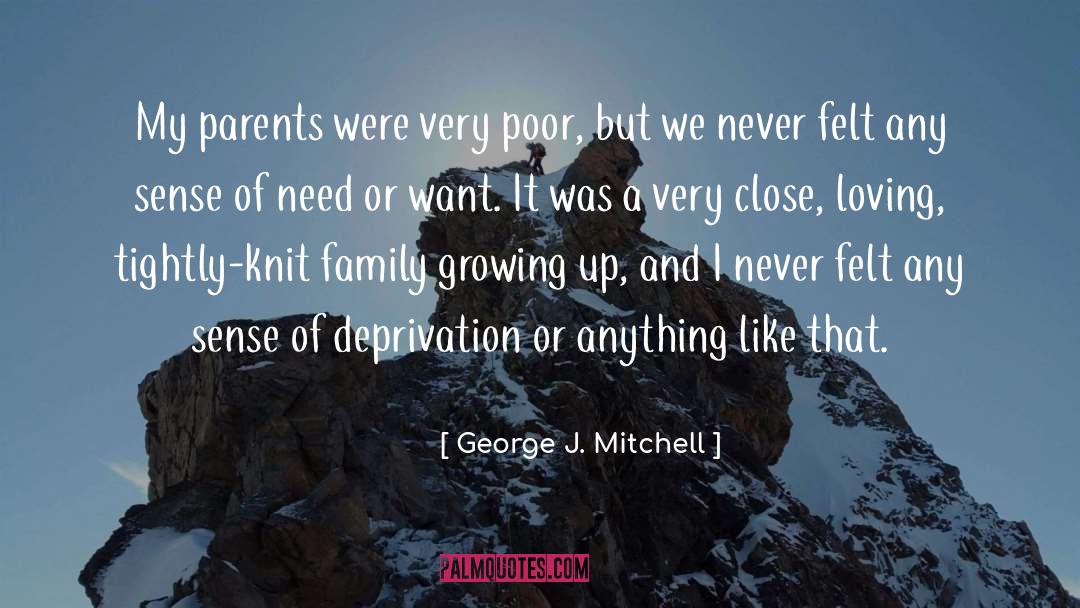 Family Growing Up quotes by George J. Mitchell