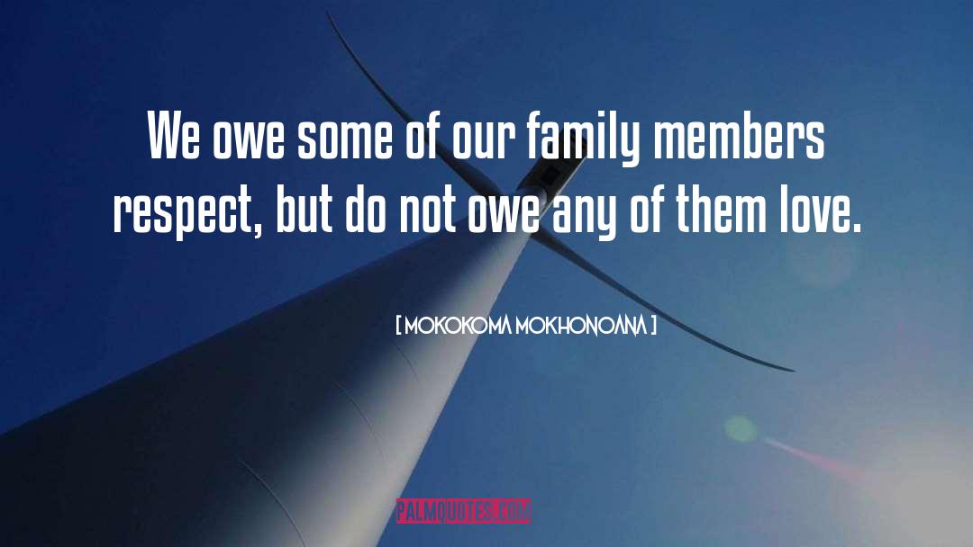 Family Members quotes by Mokokoma Mokhonoana