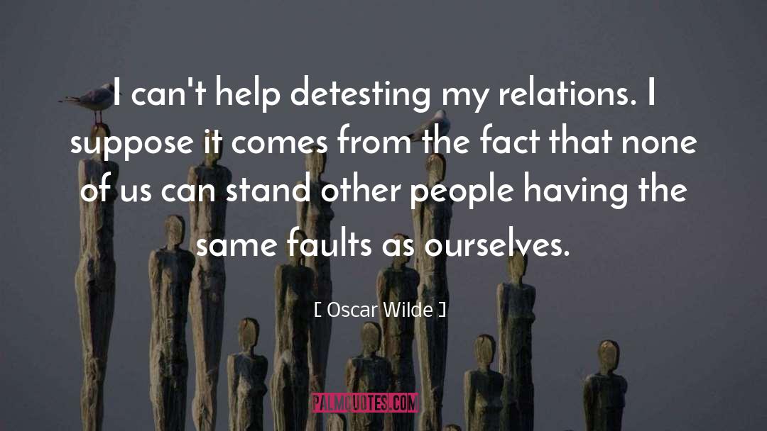 Family Morals quotes by Oscar Wilde