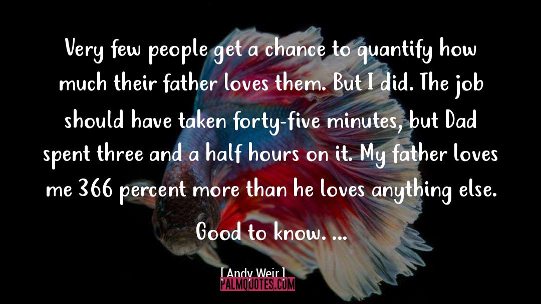 Family Relationships quotes by Andy Weir