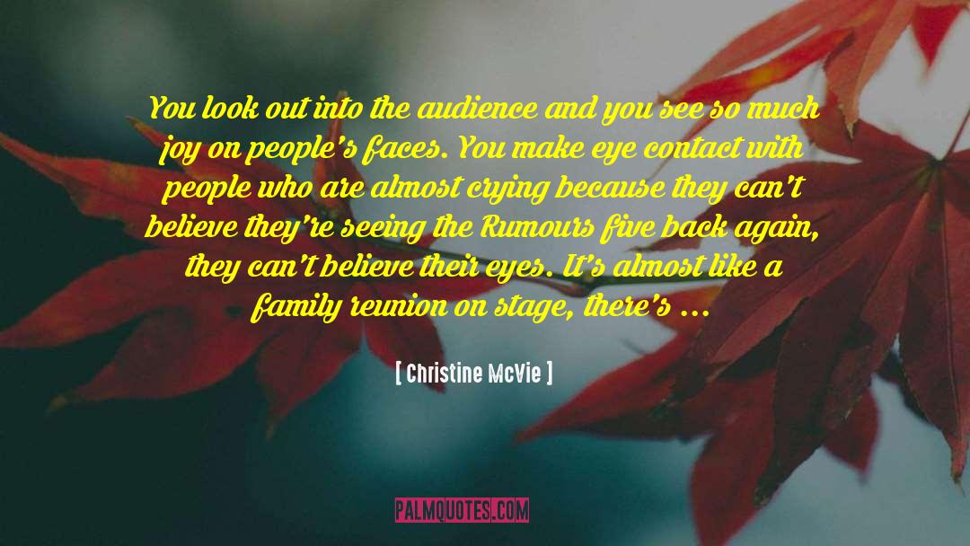 Family Reunion quotes by Christine McVie