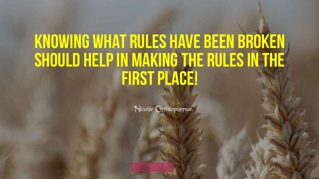 Family Rules quotes by Nicohle Christopherson