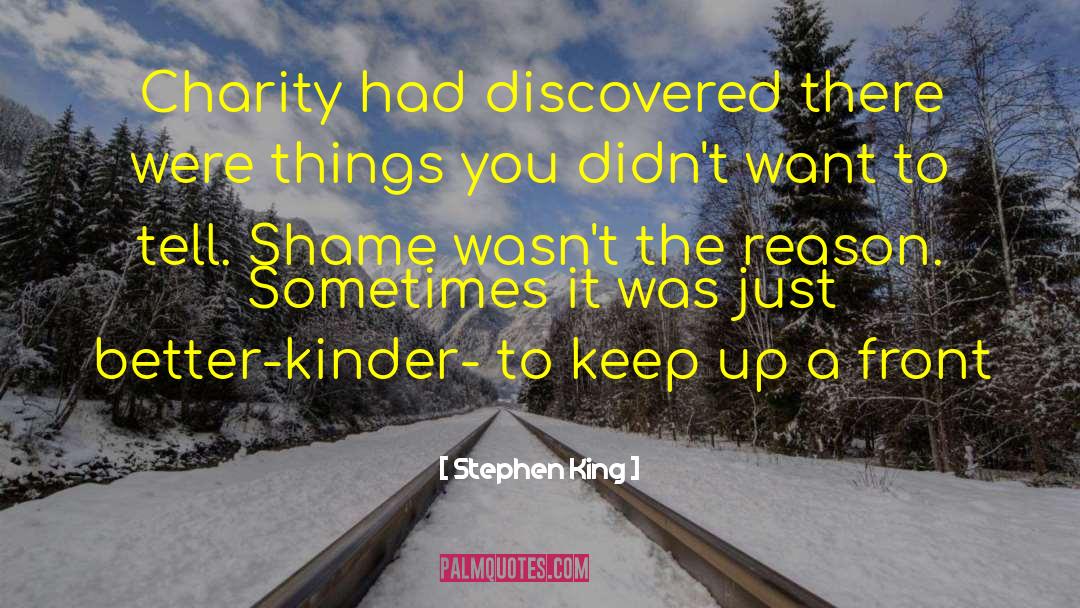 Family Shame quotes by Stephen King