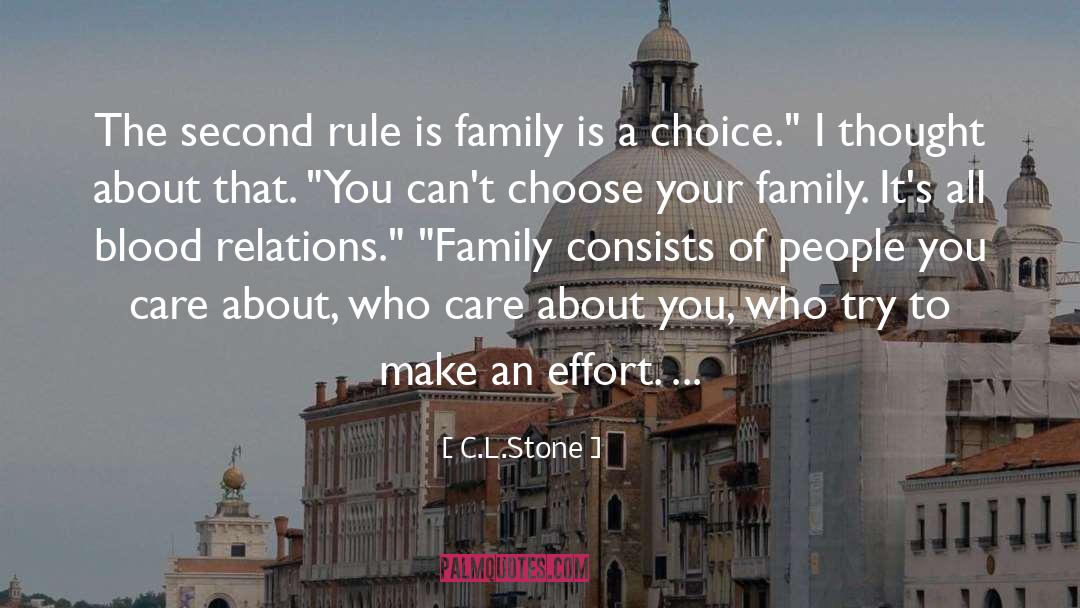 Family Stress quotes by C.L.Stone