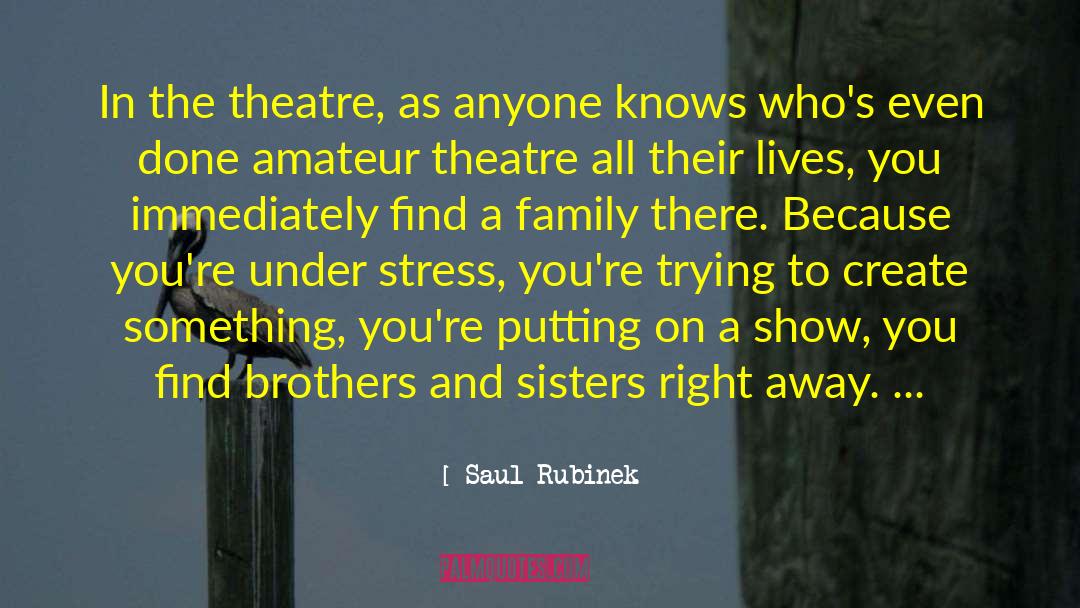 Family Stress quotes by Saul Rubinek