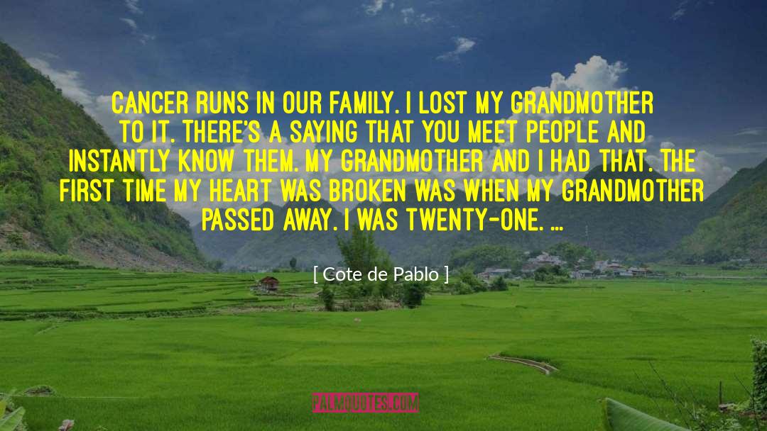 Family Time quotes by Cote De Pablo