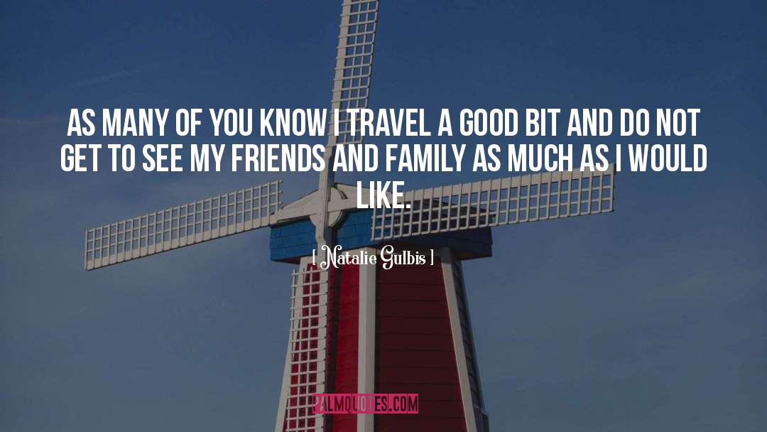 Family Travel quotes by Natalie Gulbis