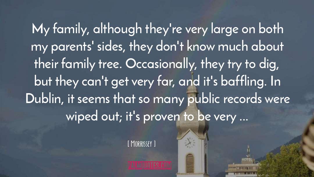 Family Tree quotes by Morrissey