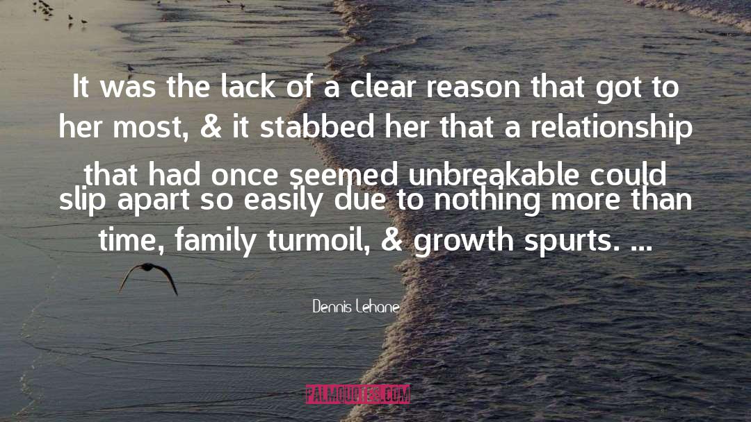 Family Turmoil quotes by Dennis Lehane