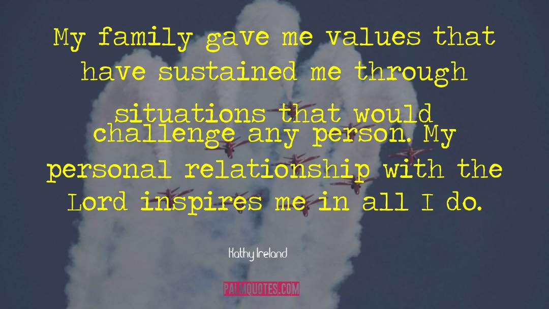 Family Values quotes by Kathy Ireland