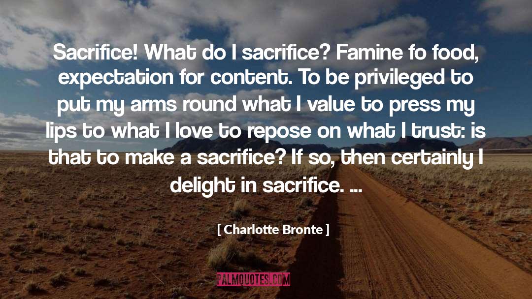 Famine quotes by Charlotte Bronte