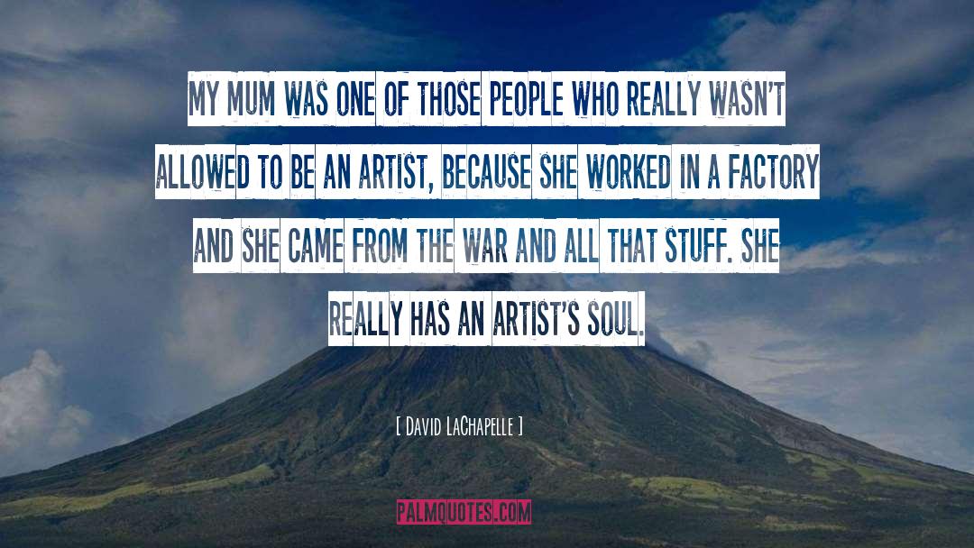 Famous Artist quotes by David LaChapelle