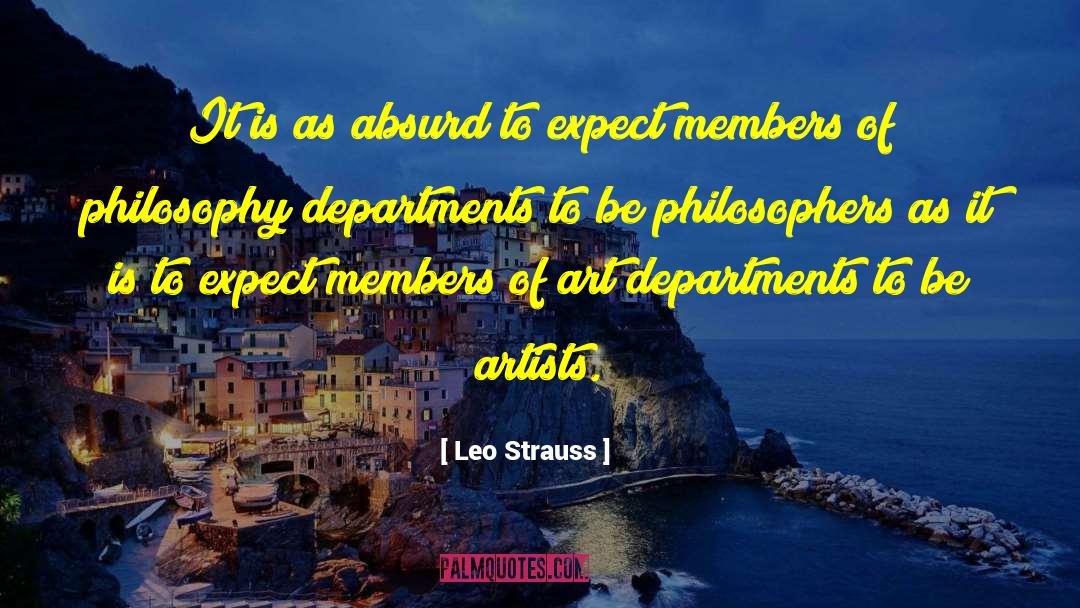 Famous Artists quotes by Leo Strauss