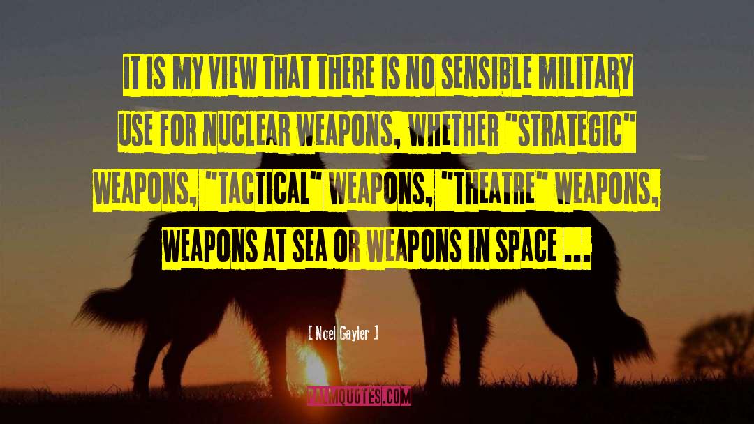 Famous Assault Weapons quotes by Noel Gayler