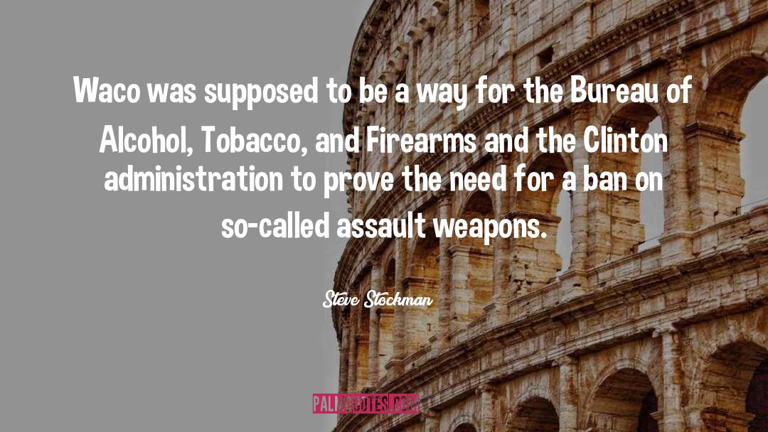 Famous Assault Weapons quotes by Steve Stockman