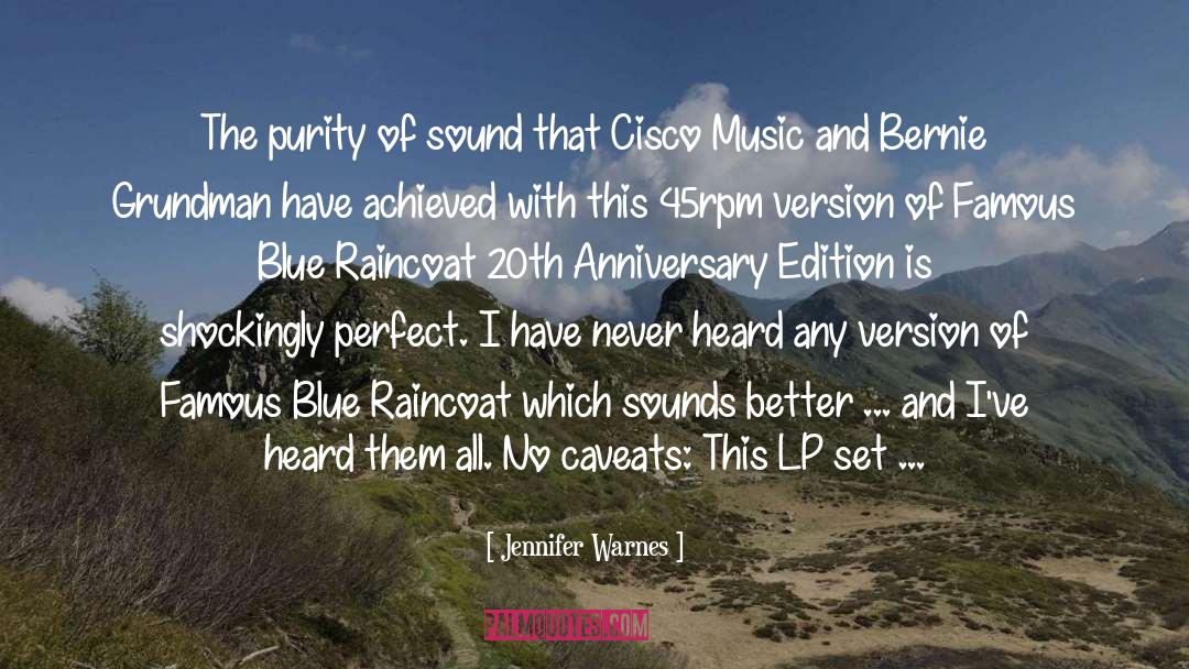 Famous Blue Raincoat quotes by Jennifer Warnes