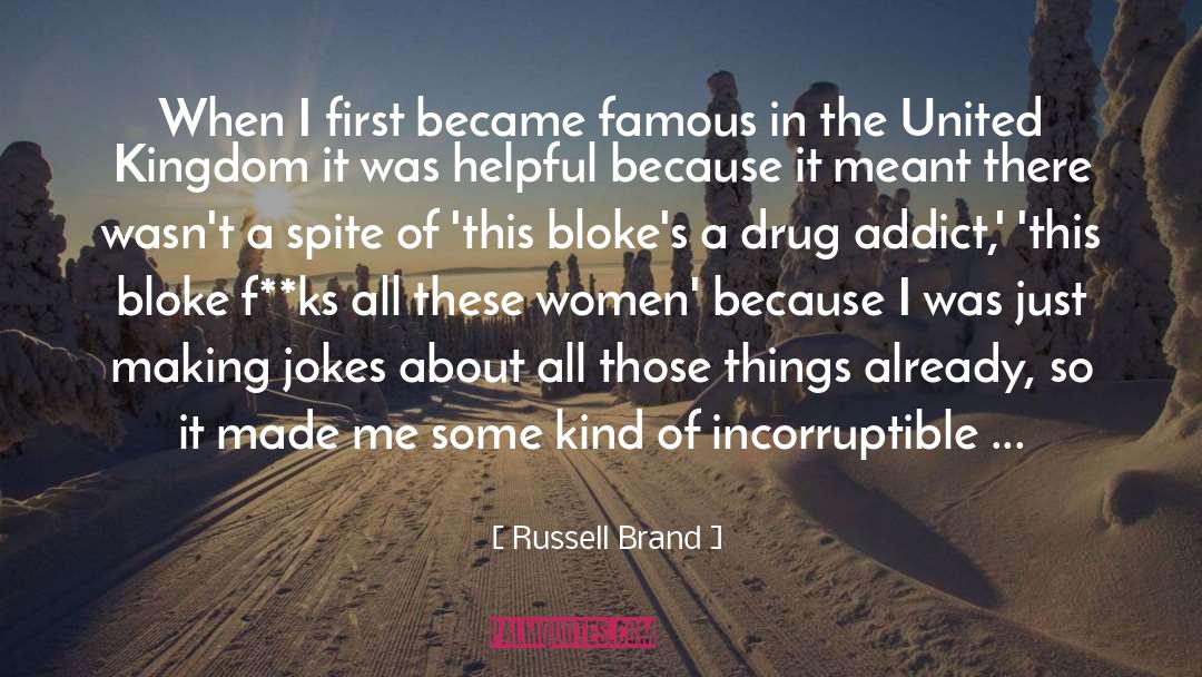 Famous Drug Movie quotes by Russell Brand