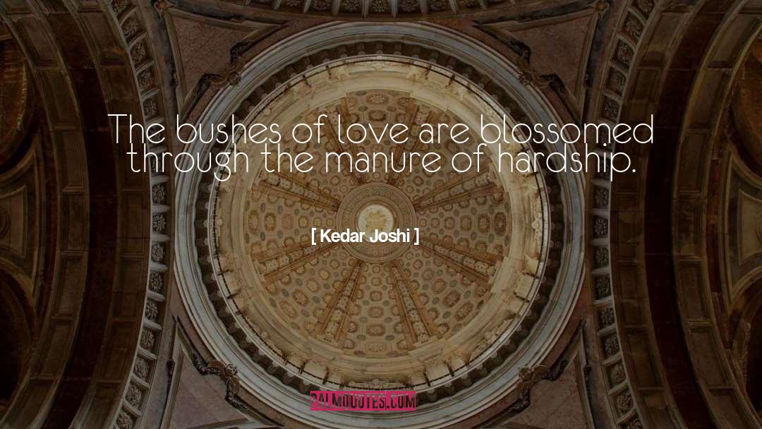 Famous Hardship quotes by Kedar Joshi