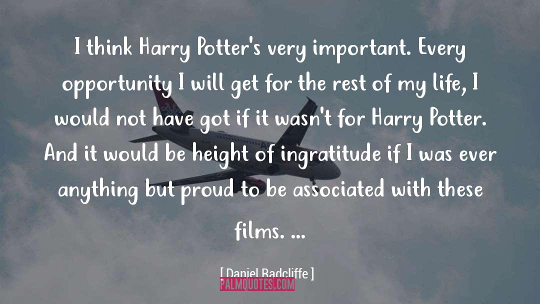 Famous Harry Potter Short quotes by Daniel Radcliffe