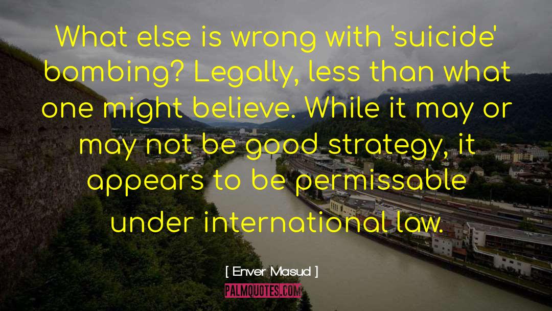 Famous International Law quotes by Enver Masud