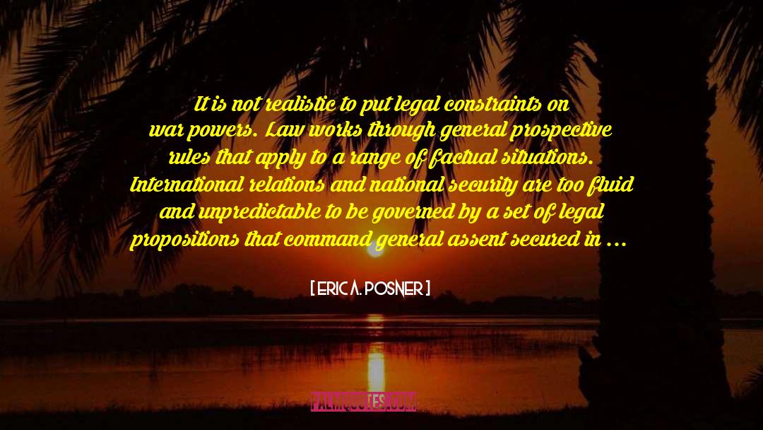 Famous International Law quotes by Eric A. Posner