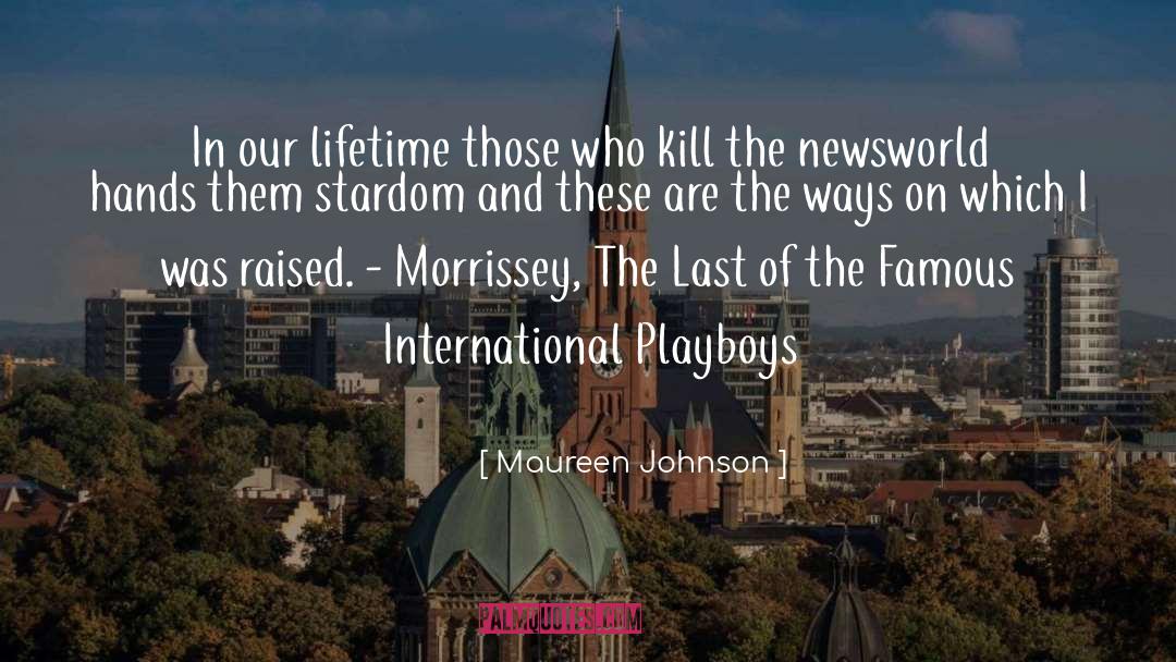 Famous International Law quotes by Maureen Johnson