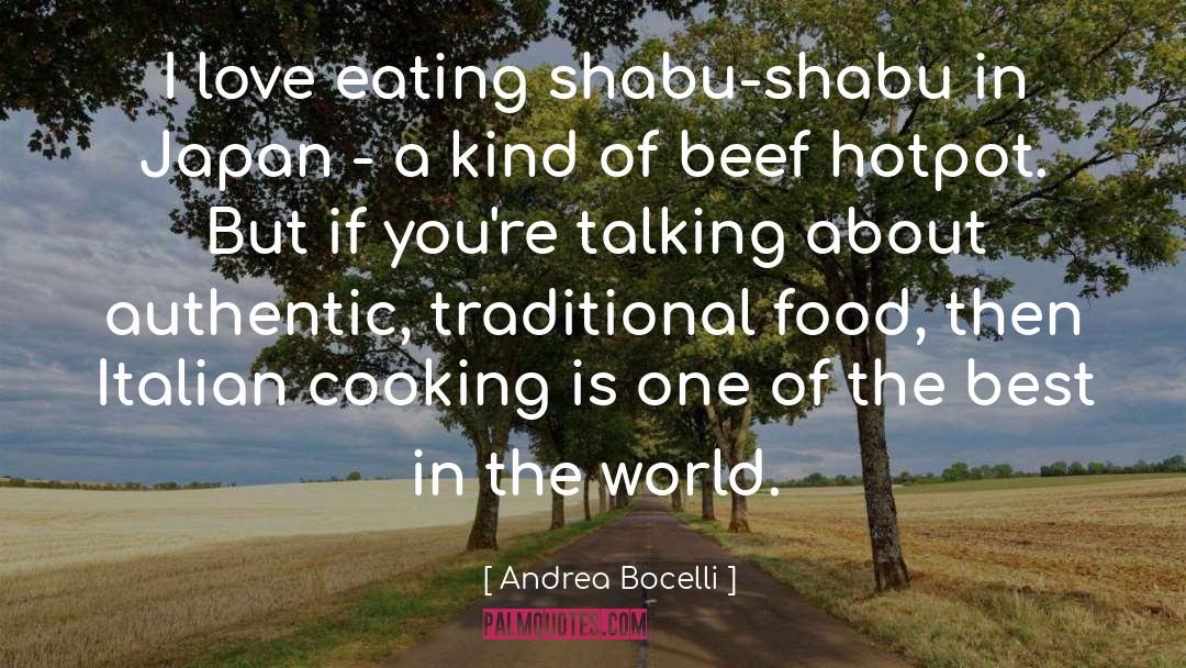 Famous Italian Food quotes by Andrea Bocelli