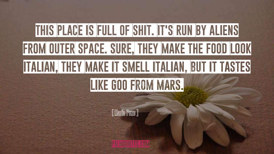 Famous Italian Food quotes by Mario Puzo