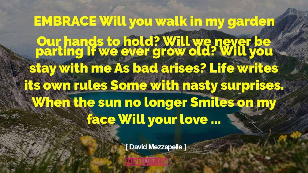 Famous Love Poem quotes by David Mezzapelle