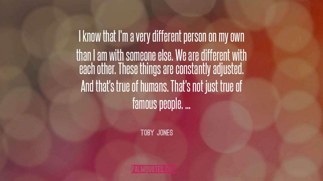 Famous People quotes by Toby Jones