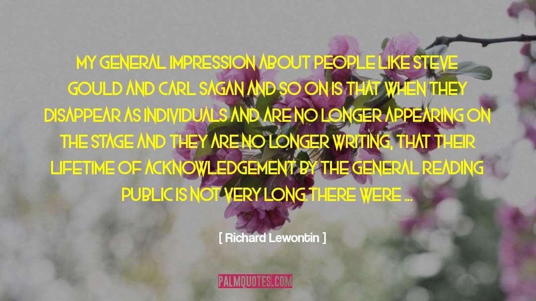 Famous People quotes by Richard Lewontin