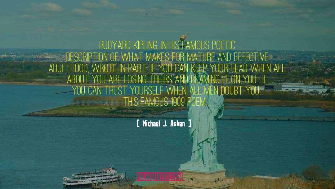 Famous Playwright quotes by Michael J. Asken