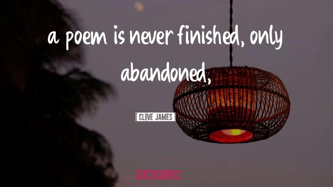 Famous Poets quotes by Clive James