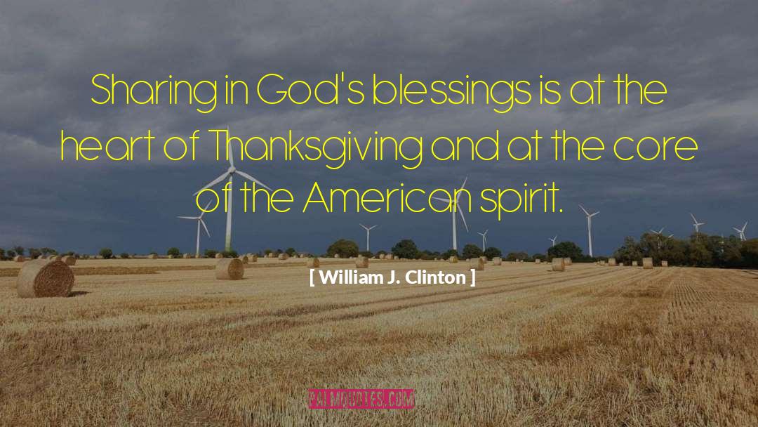 Famous Thanksgiving quotes by William J. Clinton