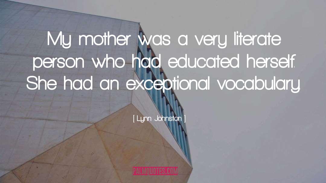 Famous Vocabulary quotes by Lynn Johnston