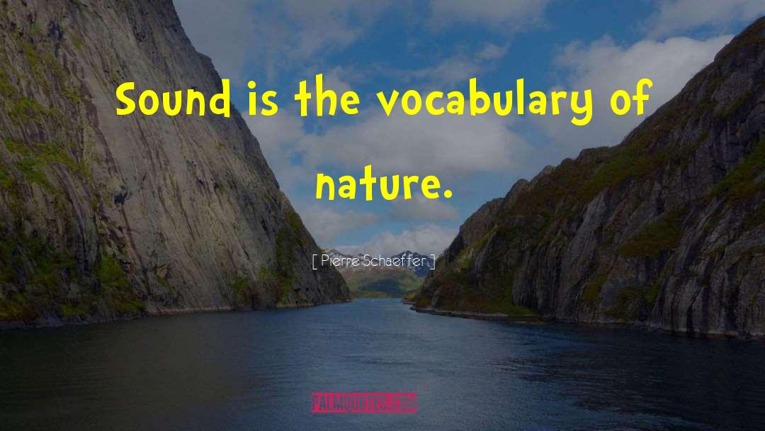 Famous Vocabulary quotes by Pierre Schaeffer