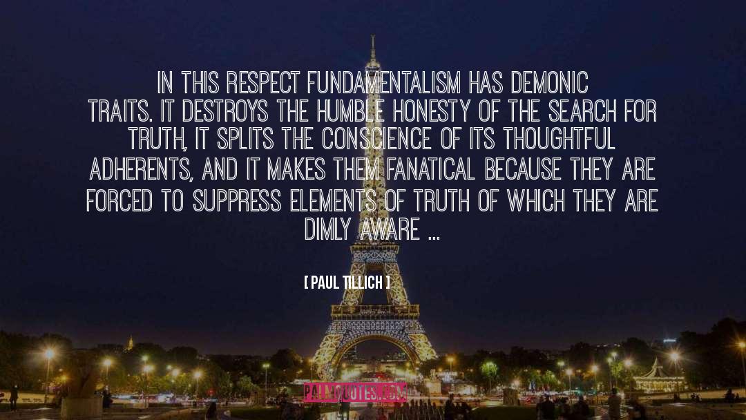 Fanatical quotes by Paul Tillich