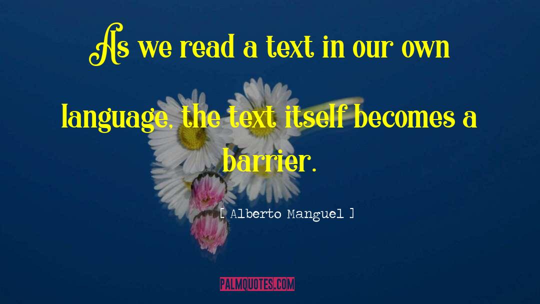 Fancy Text For quotes by Alberto Manguel