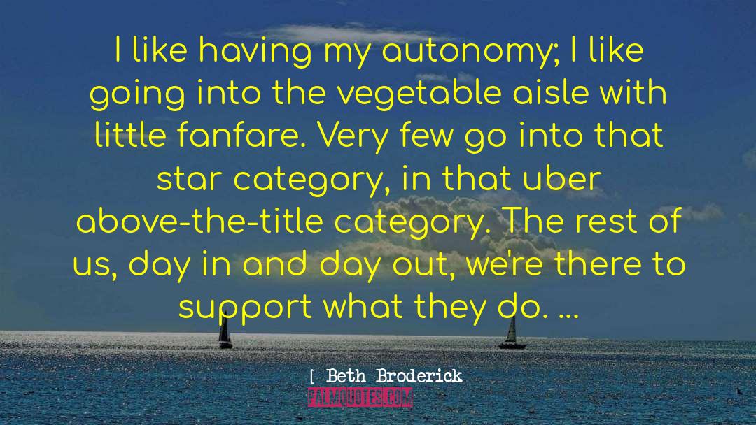 Fanfare quotes by Beth Broderick