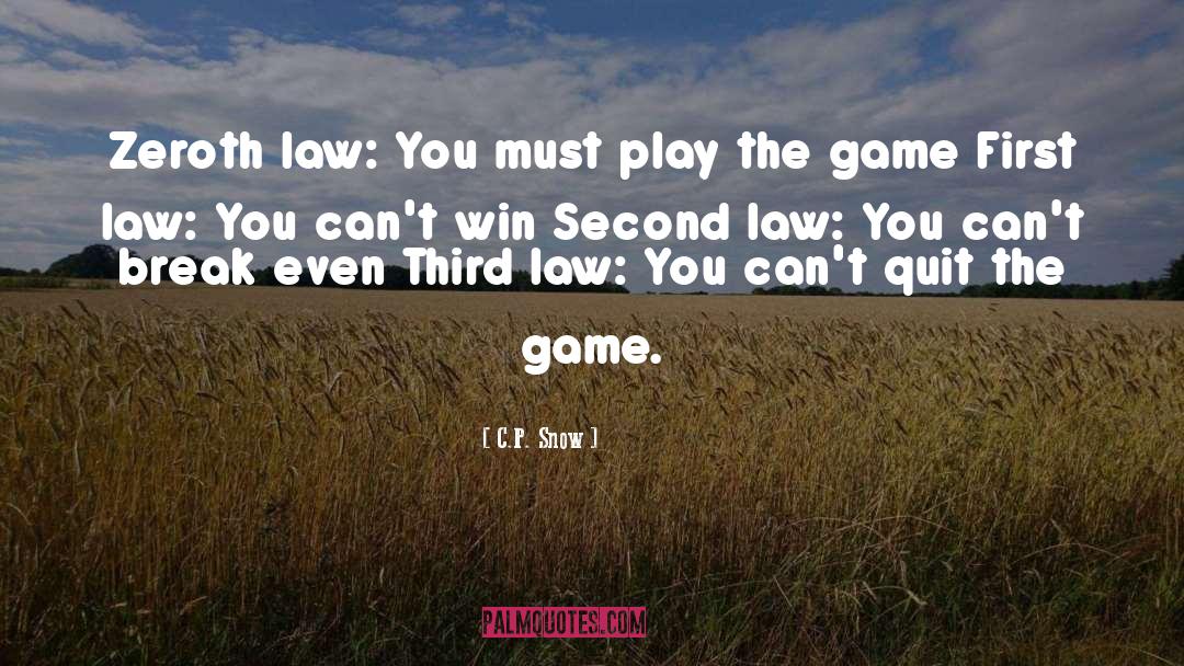 Fantabulous Game quotes by C.P. Snow