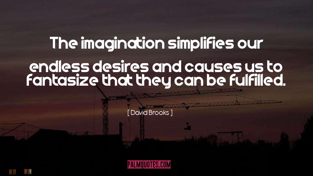 Fantasize quotes by David Brooks